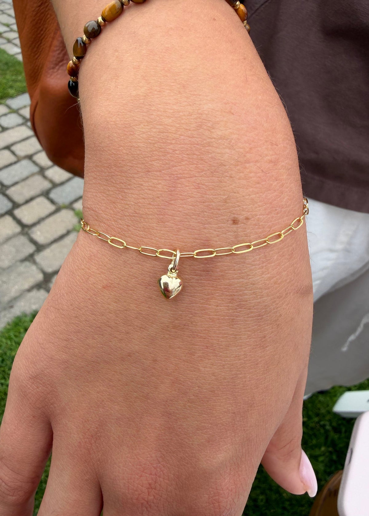 Puffy Heart Charm (XS) - 14k Gold Filled