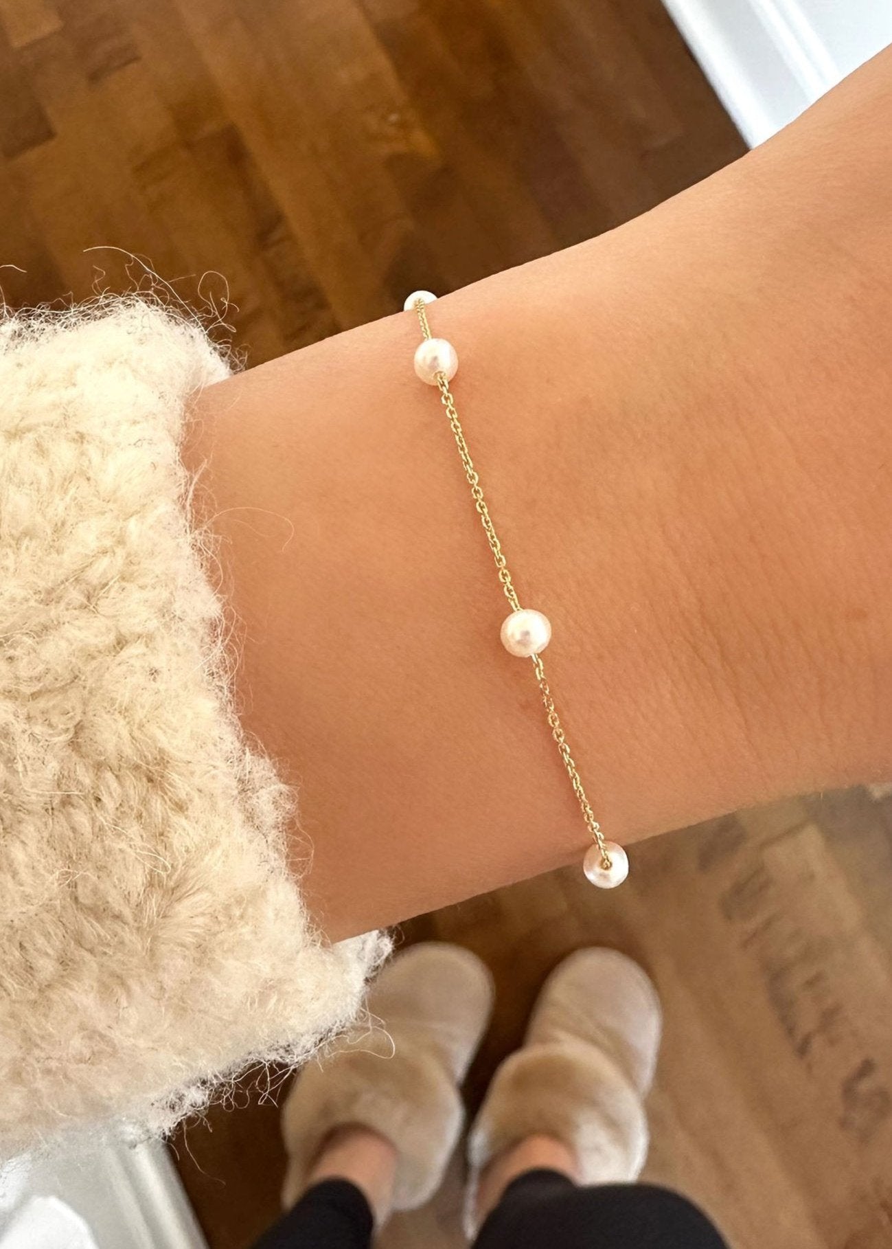 Pearl Bracelet - 10k Gold