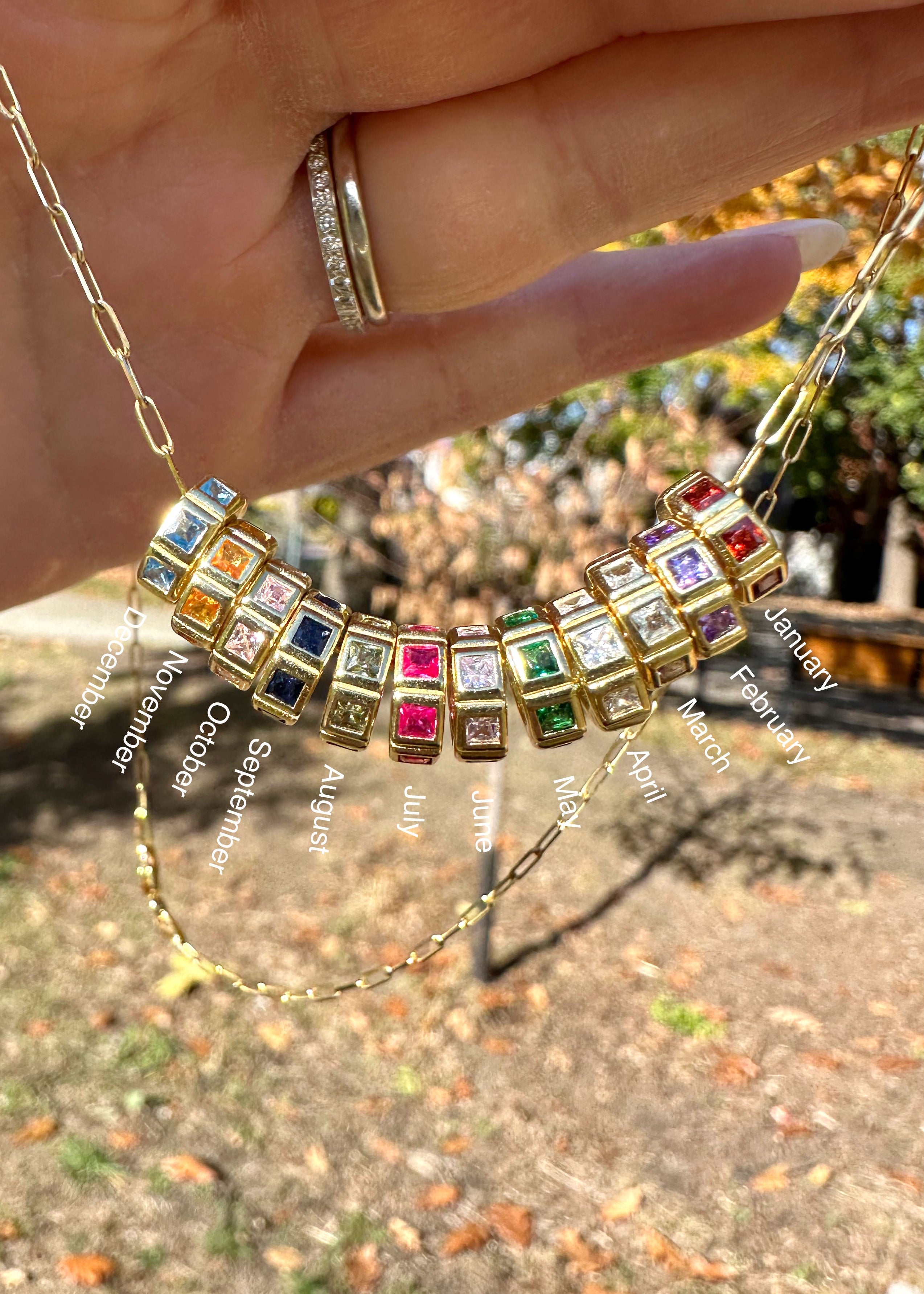 Birthstone Spacer Charms