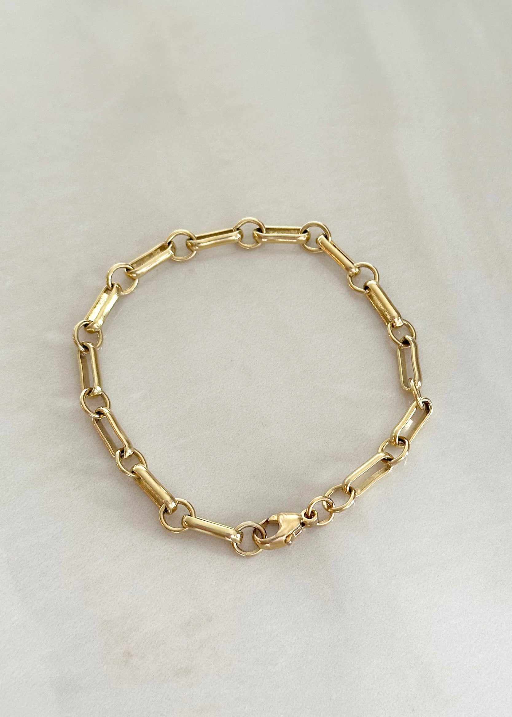 Paper Clip Style Bracelet - 14k Gold Filled