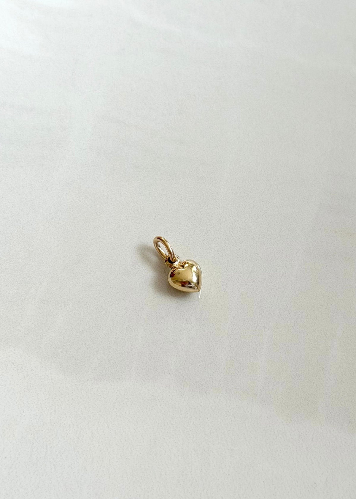 Puffy Heart Charm (XS) - 14k Gold Filled