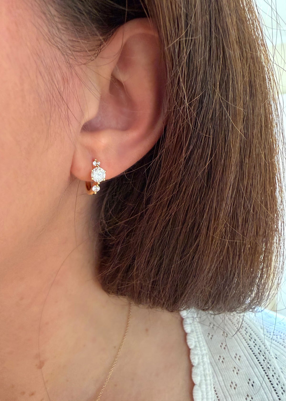 Trilogy Hoops - Vermeil