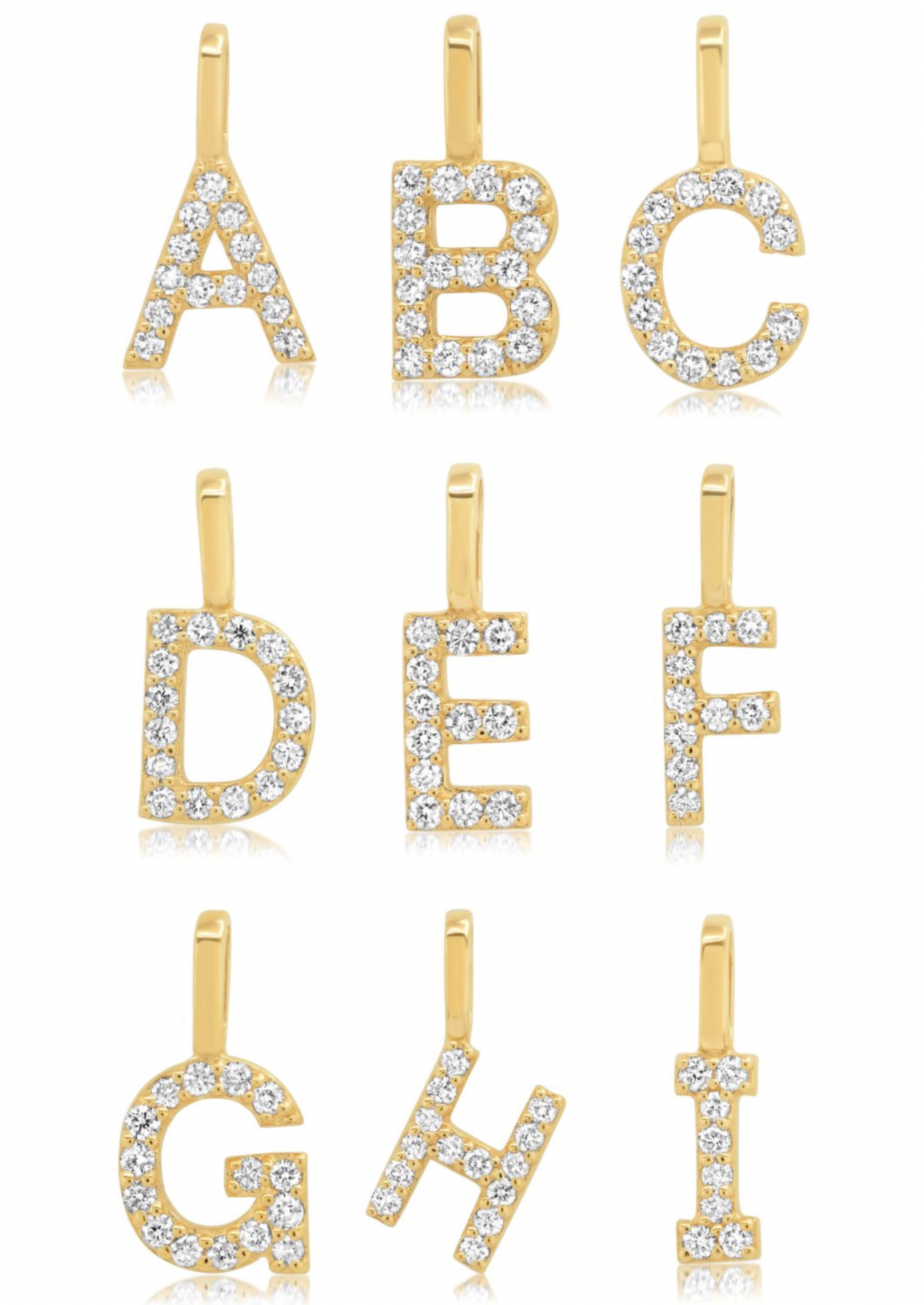 Diamond Letter Pendant