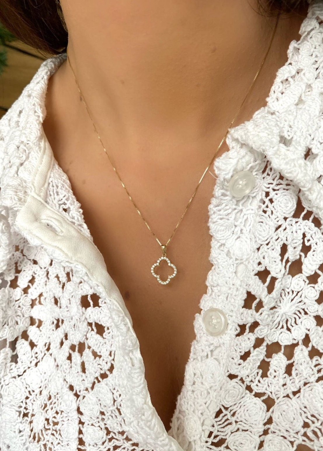 Clover Pendant (10k Solid Gold)