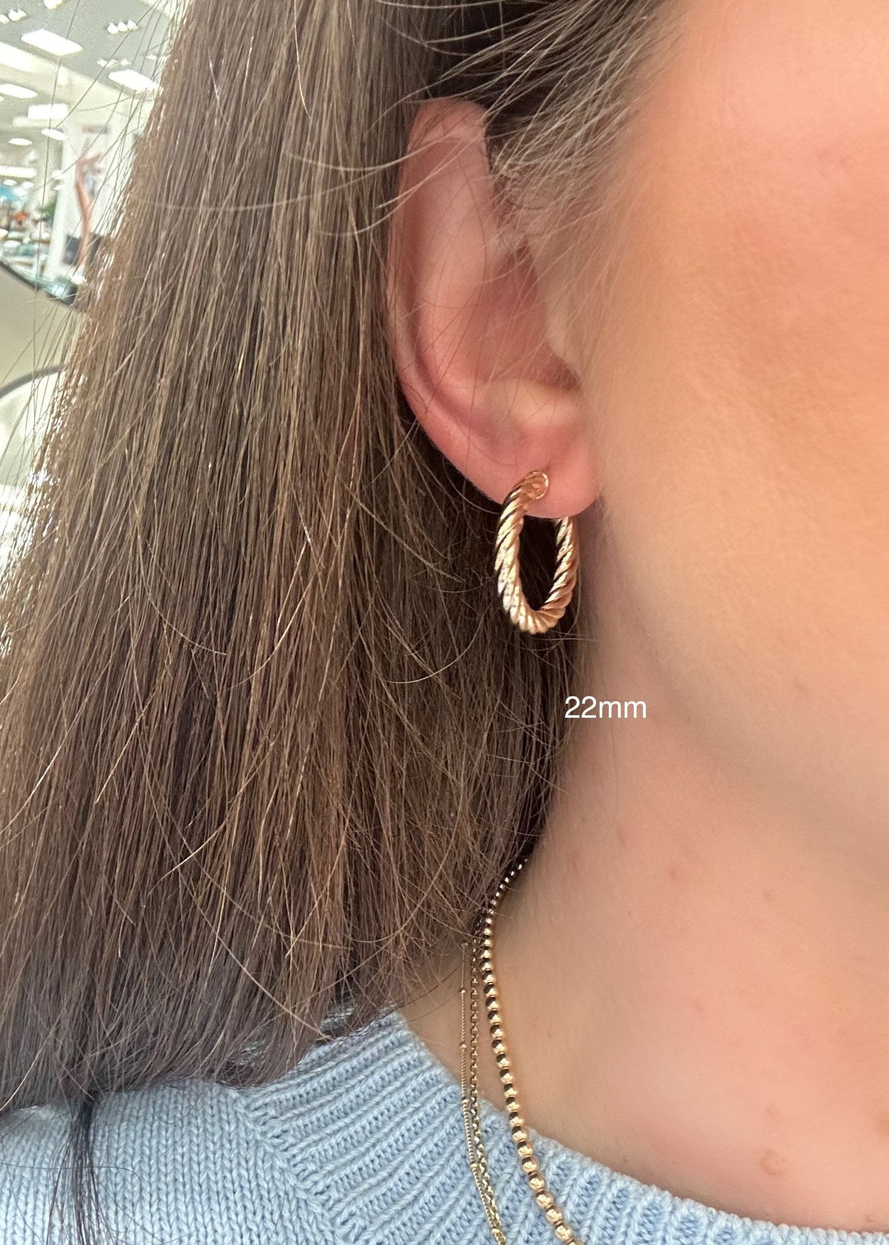 Twisted Hoops (10k Solid Gold)