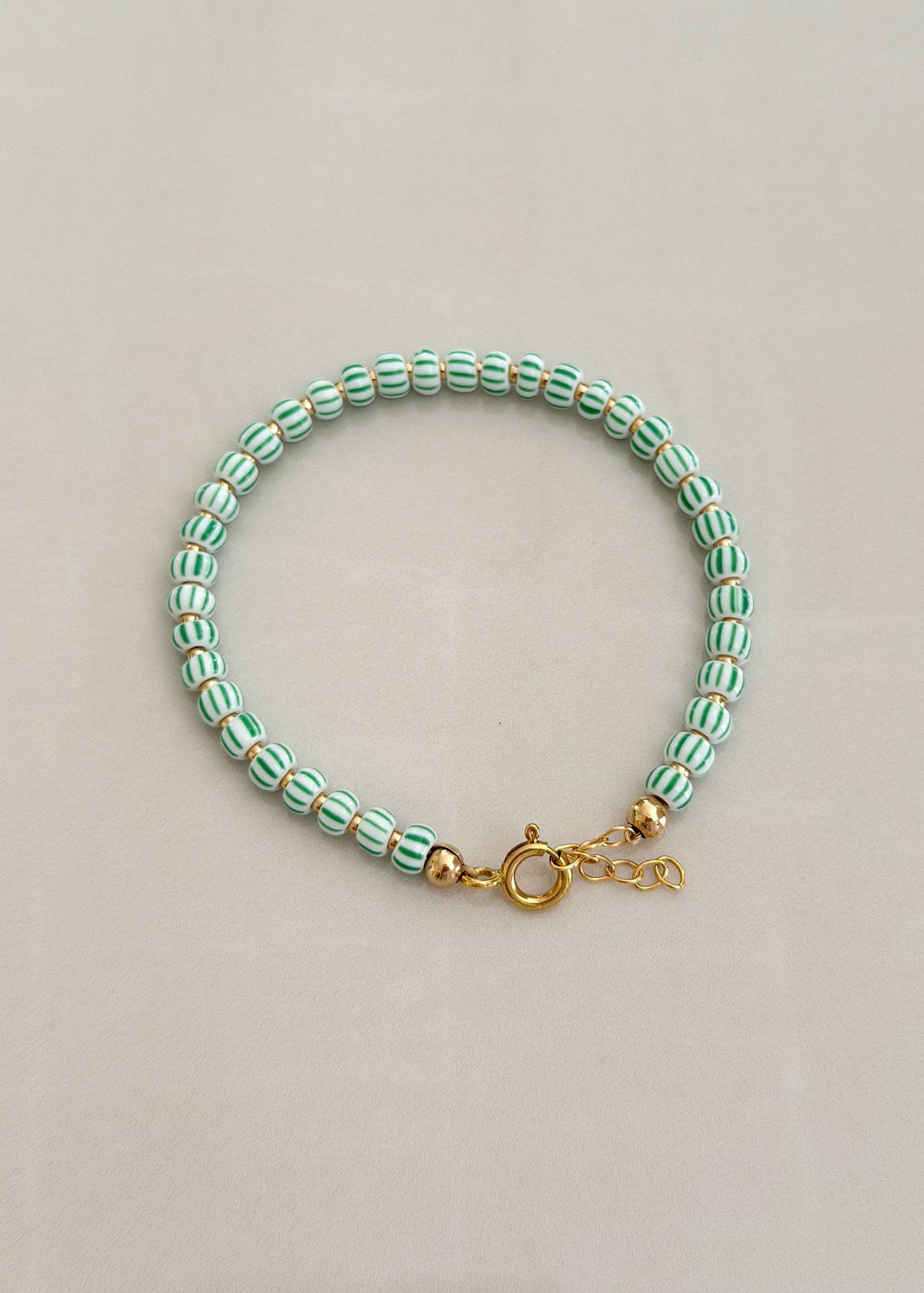 Green Striped Bracelet