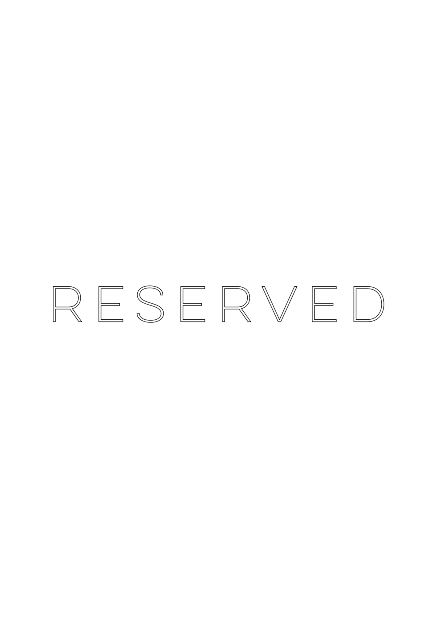 Reserved for Ann