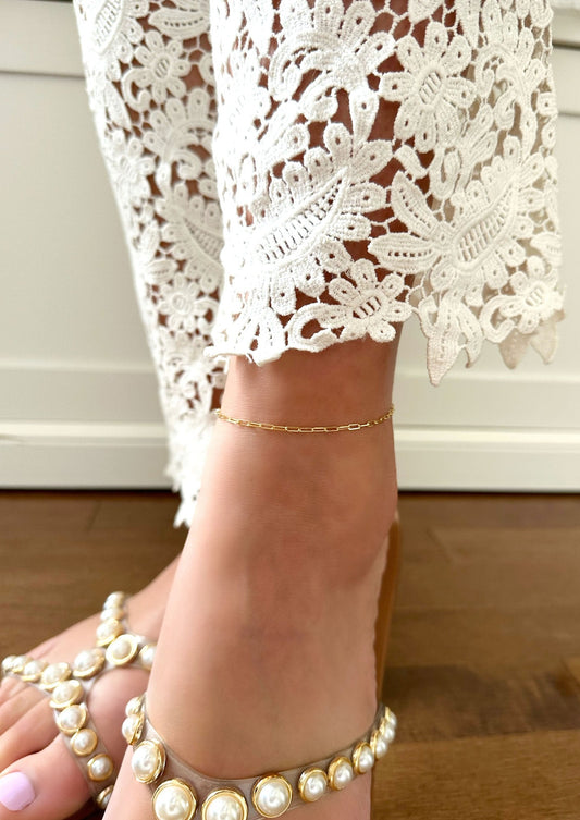 Paper Clip Anklet