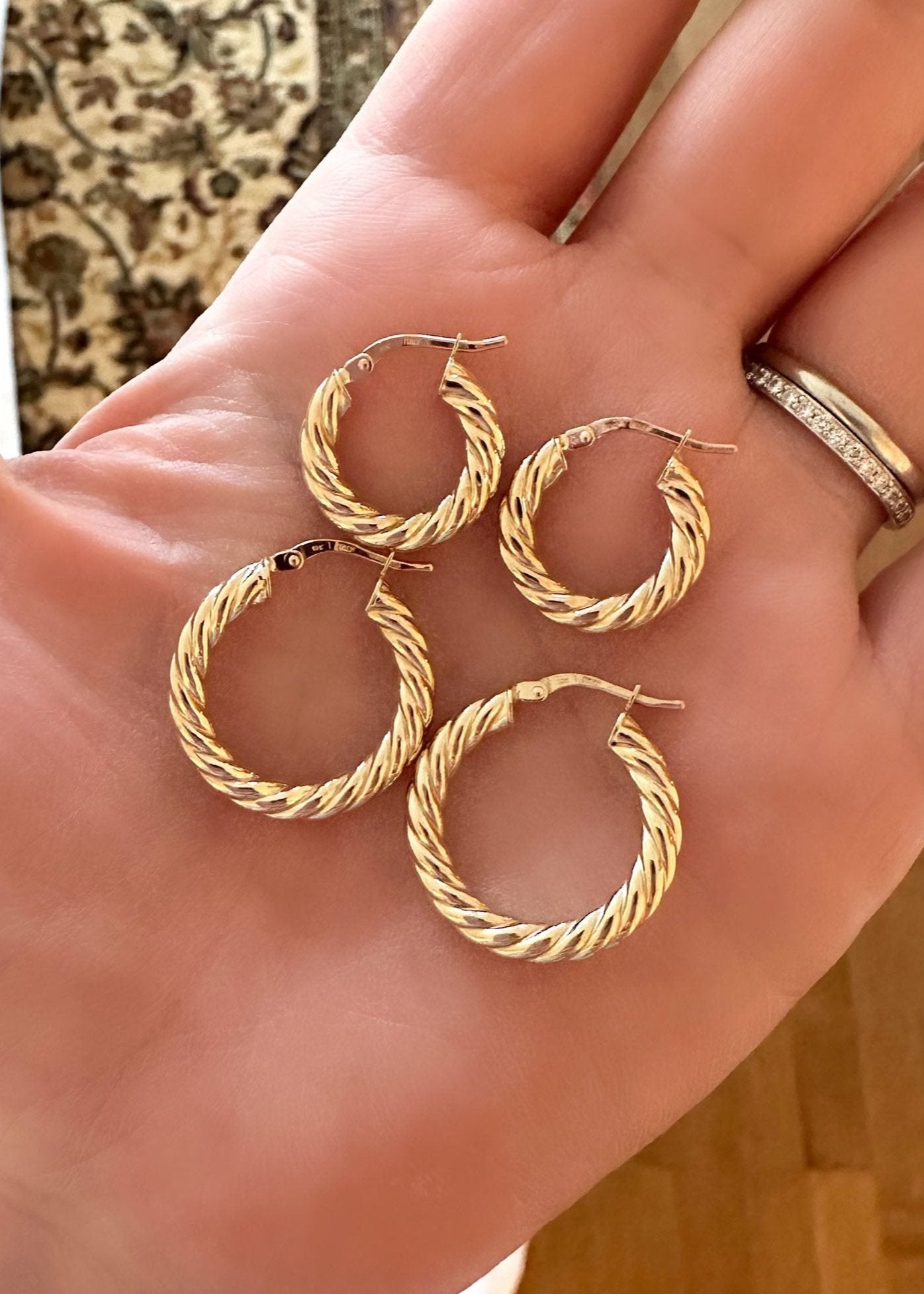 Twisted Hoops (10k Solid Gold)