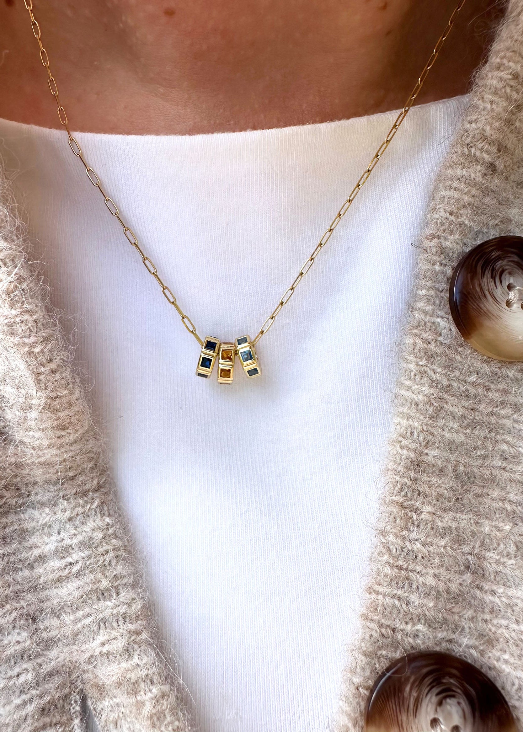 Birthstone Spacer Charms