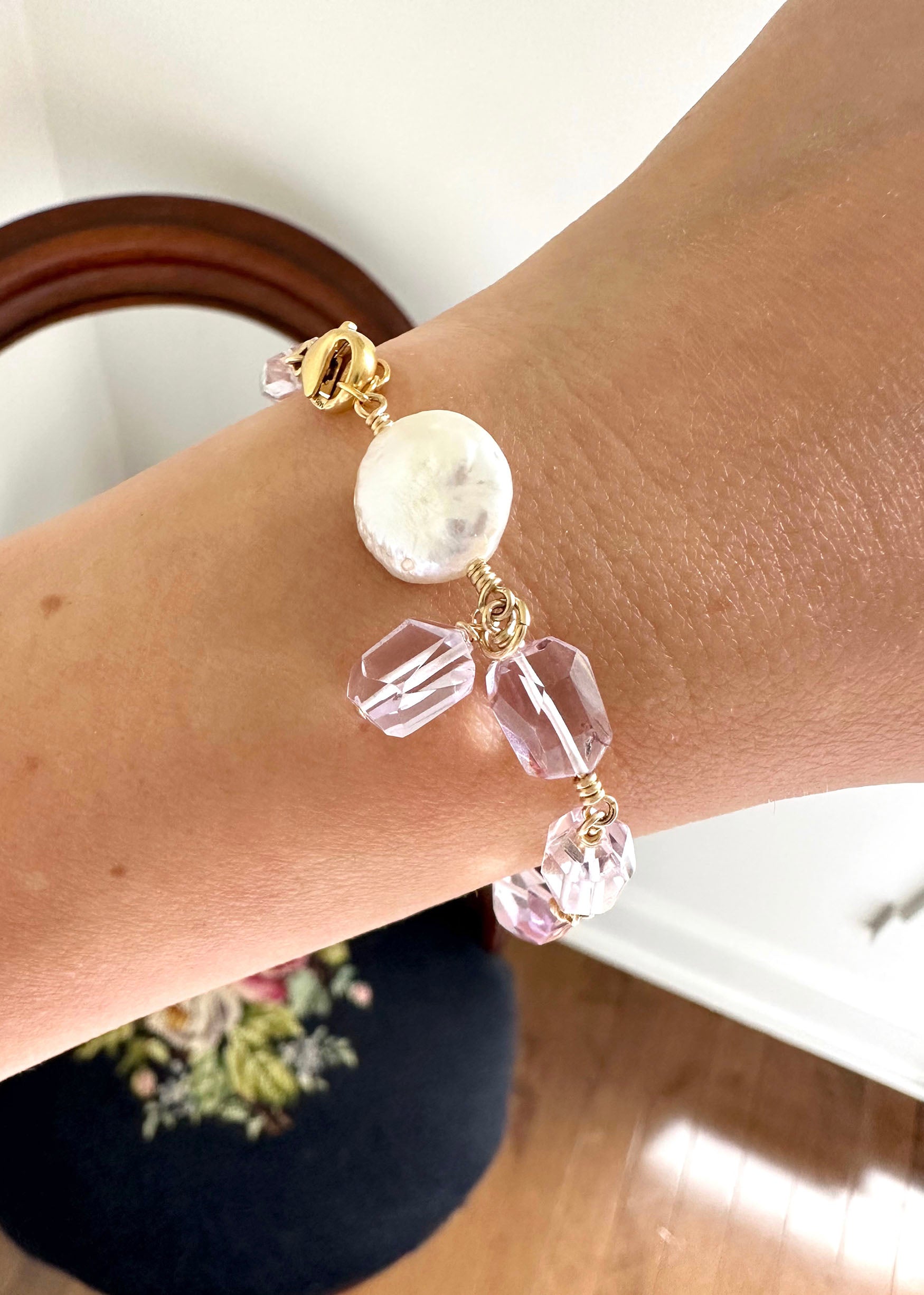 Amethyst Bracelet - 14k Gold Filled