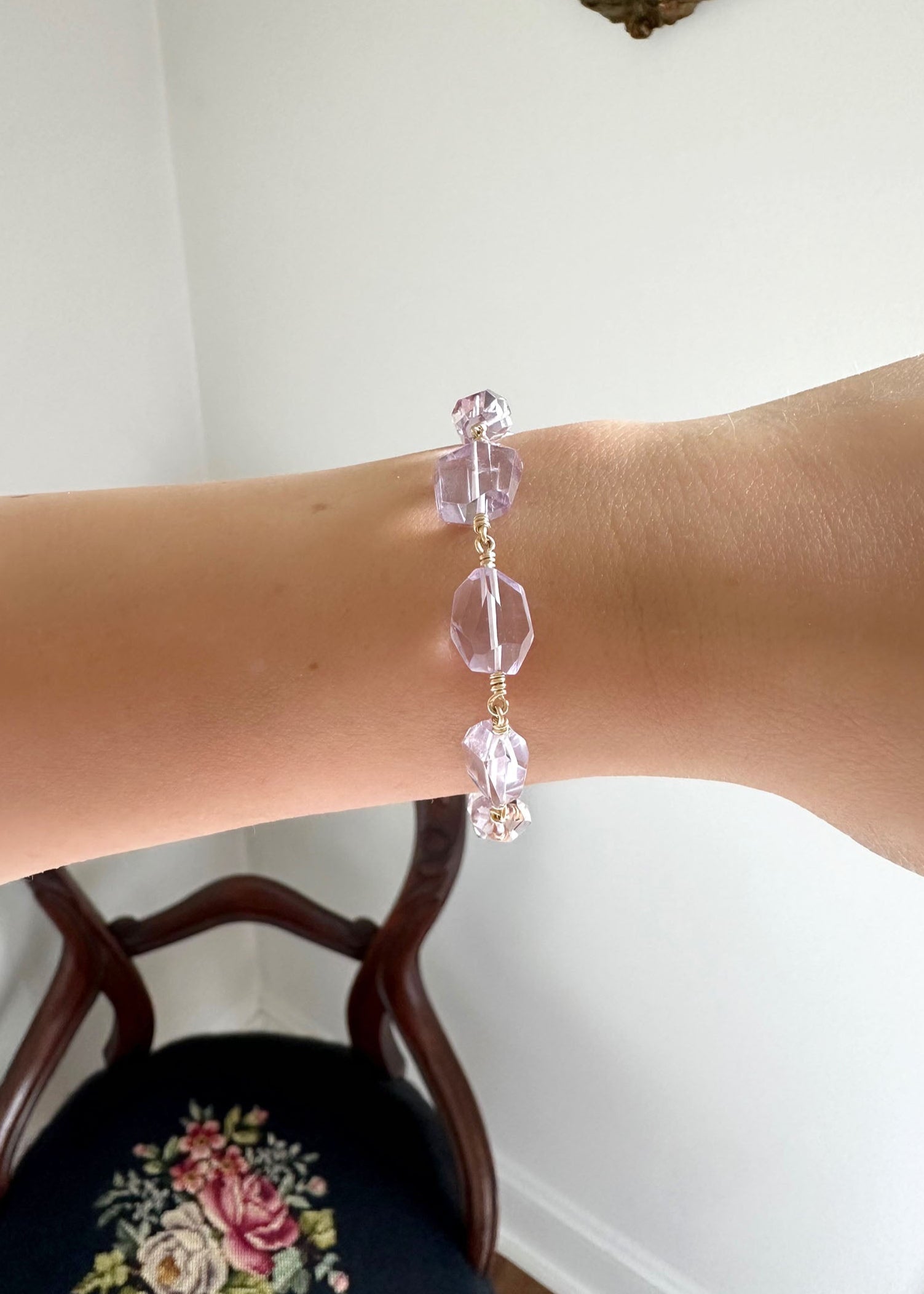 Amethyst Bracelet - 14k Gold Filled
