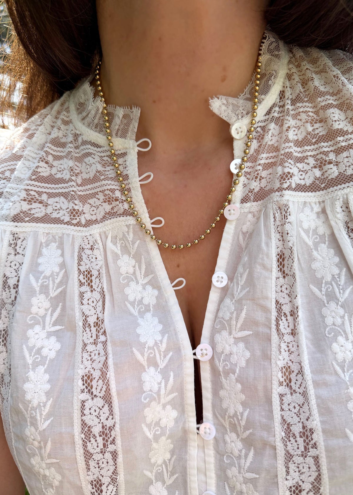 Ball Chain Necklace - 14k Gold Filled