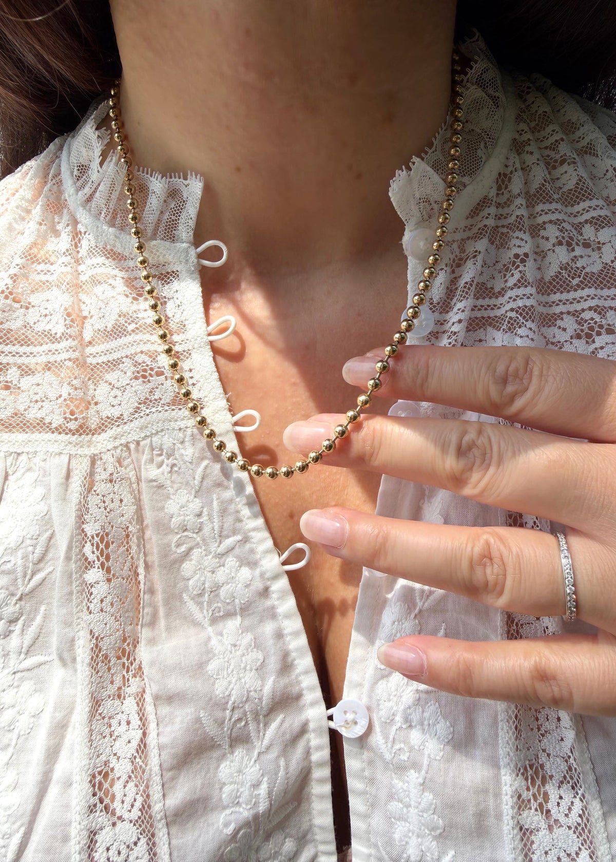 Ball Chain Necklace - 14k Gold Filled