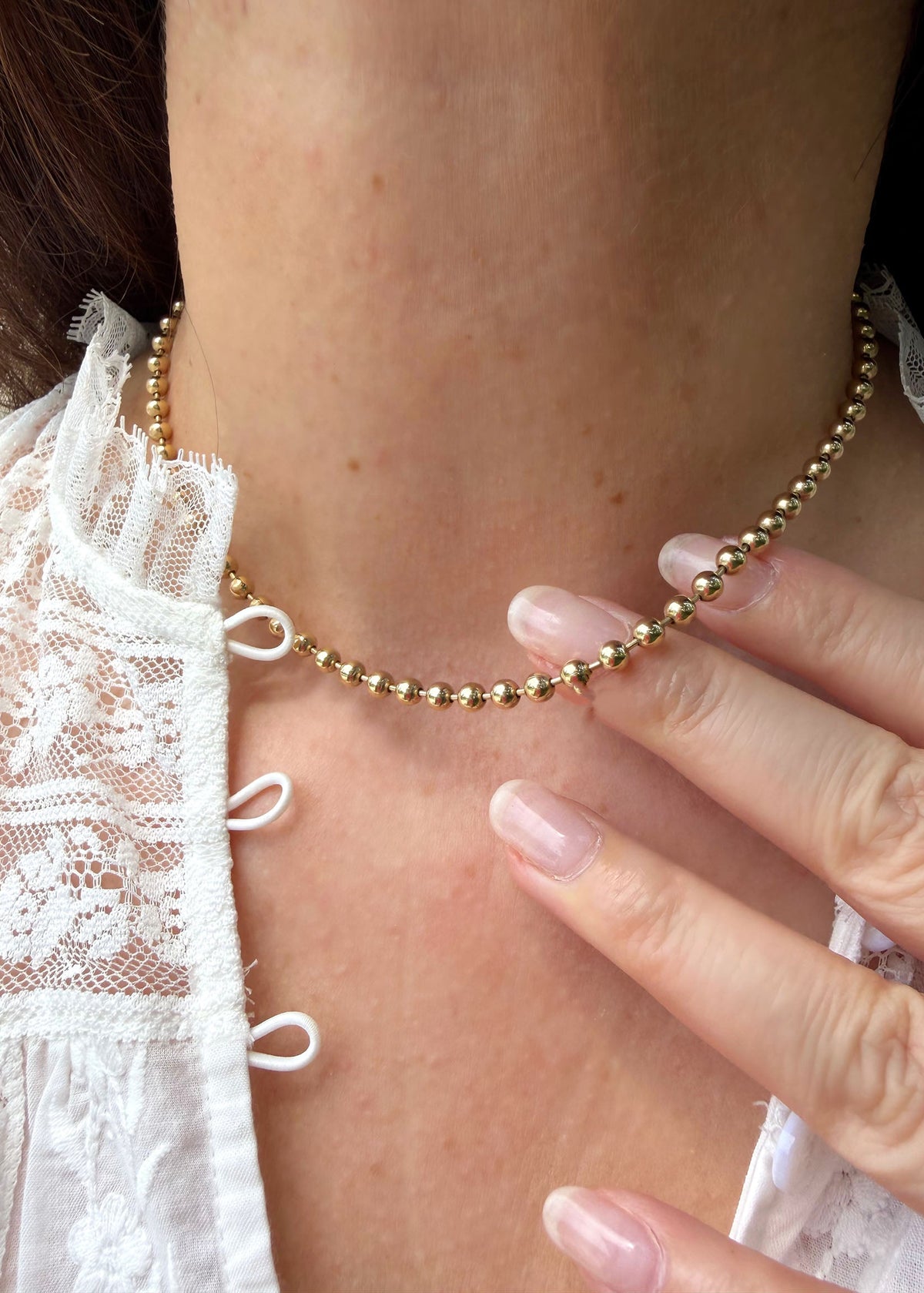 Ball Chain Necklace - 14k Gold Filled