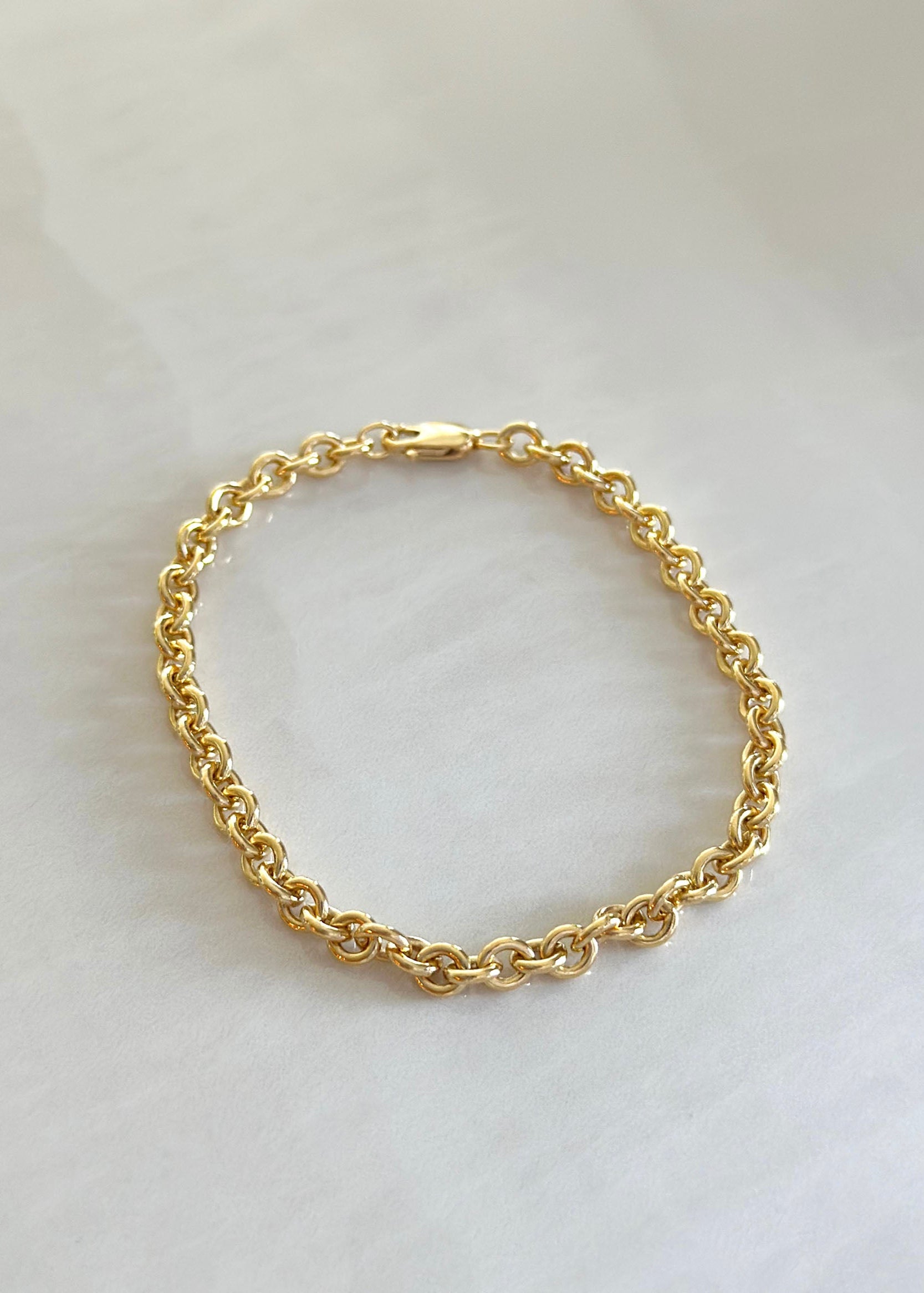 Cable Chain Bracelet - 14k Gold Filled