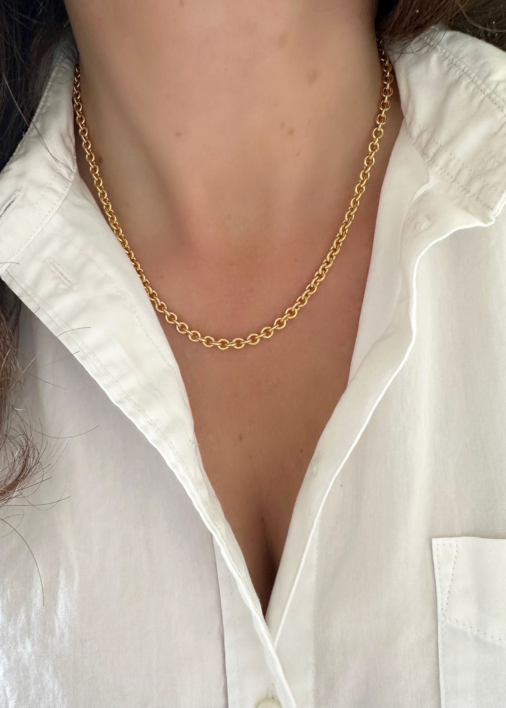 Cable Chain Necklace - 14k Gold Filled