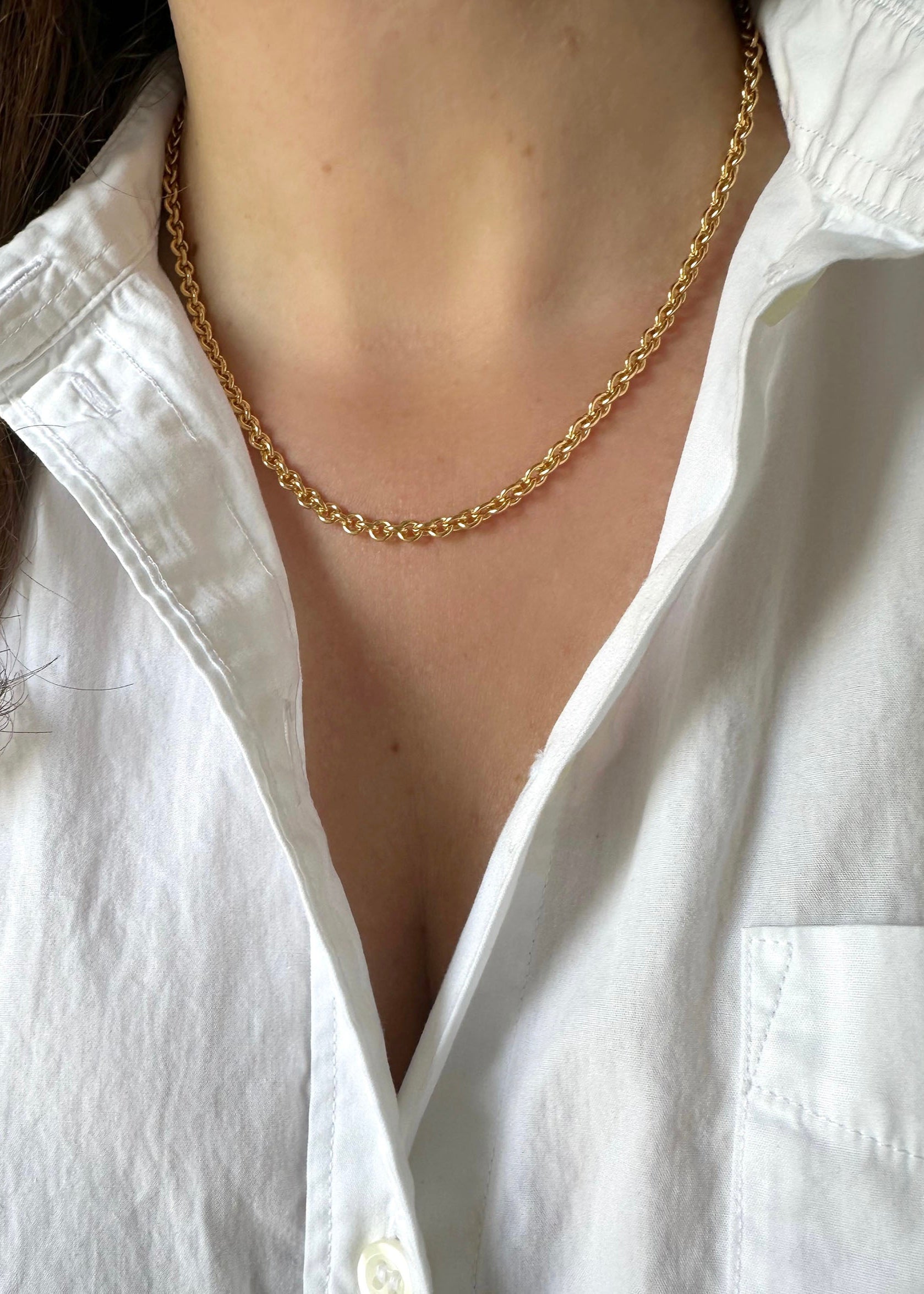 Cable Chain Necklace - 14k Gold Filled
