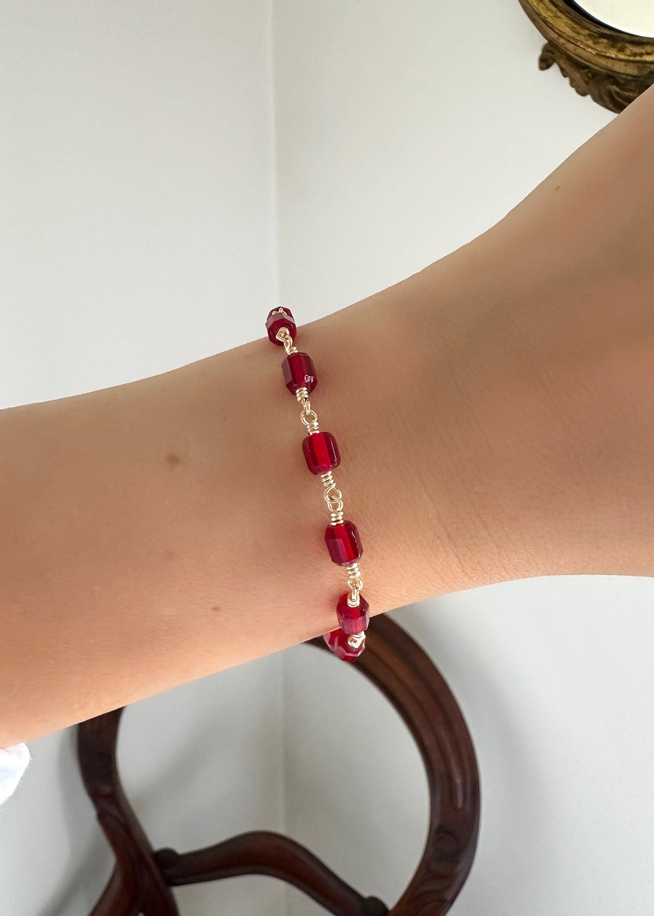 Cabrillo Bracelet - Garnet Red