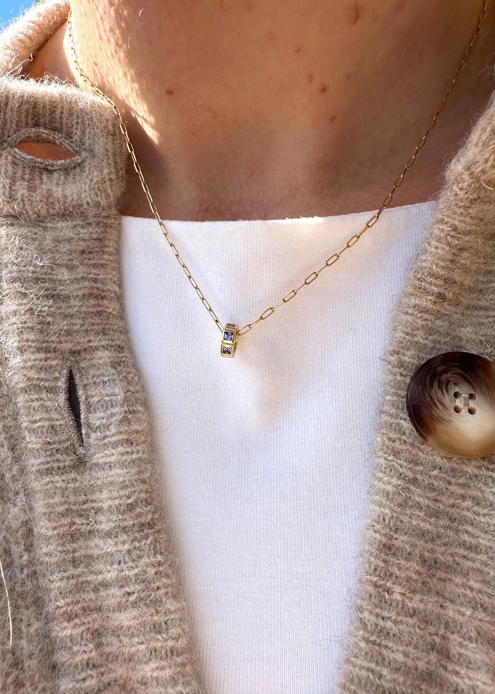 Birthstone Spacer Charms