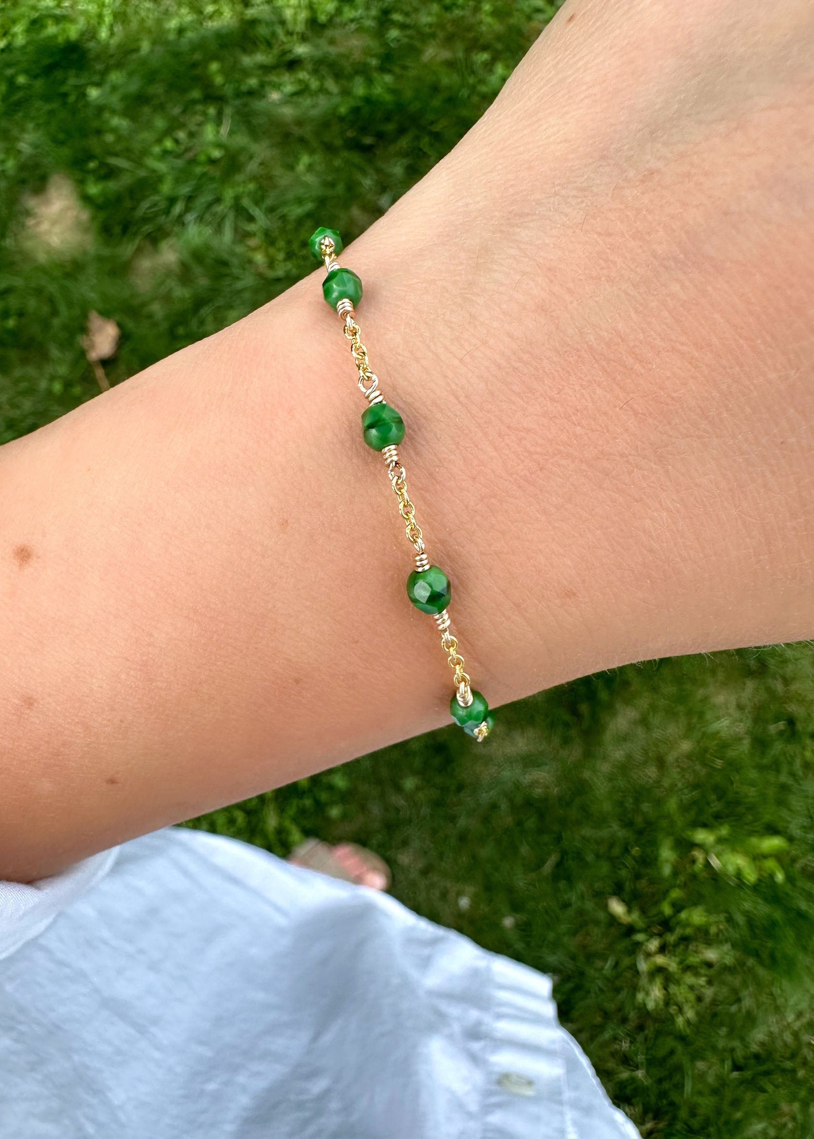 Haven Bracelet - Malachite Green
