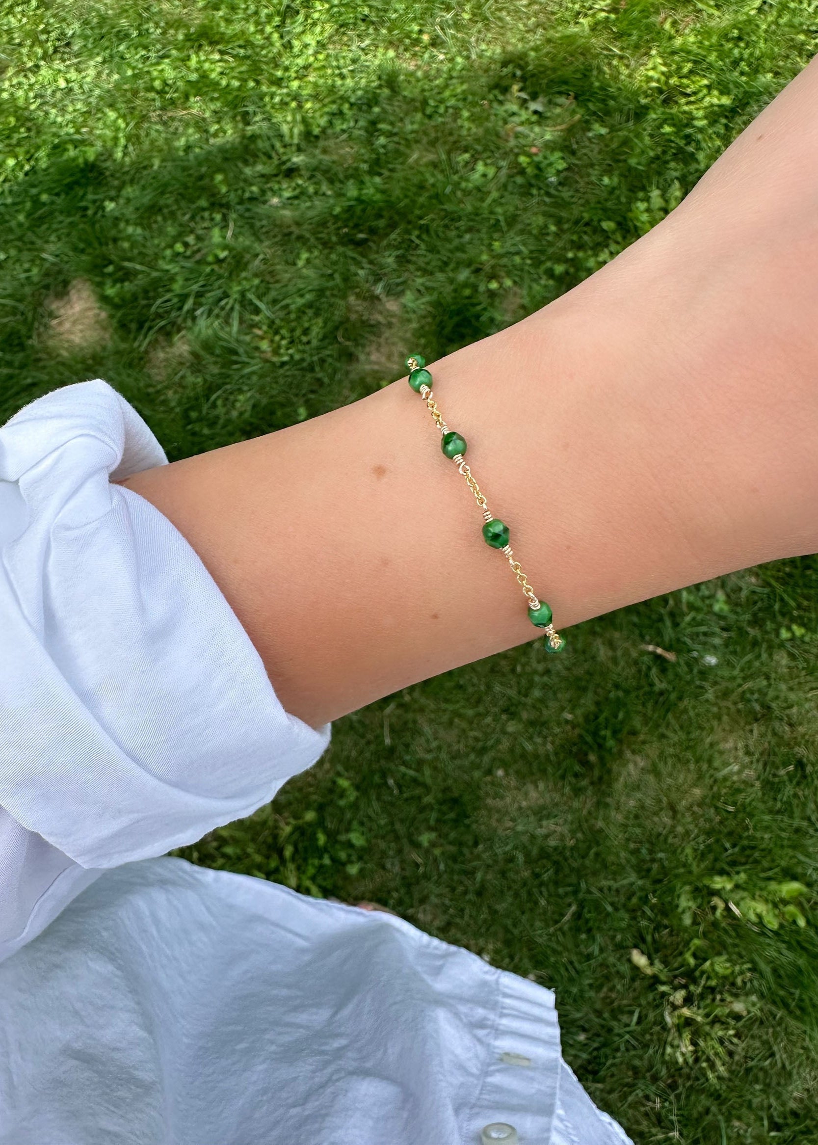Haven Bracelet - Malachite Green