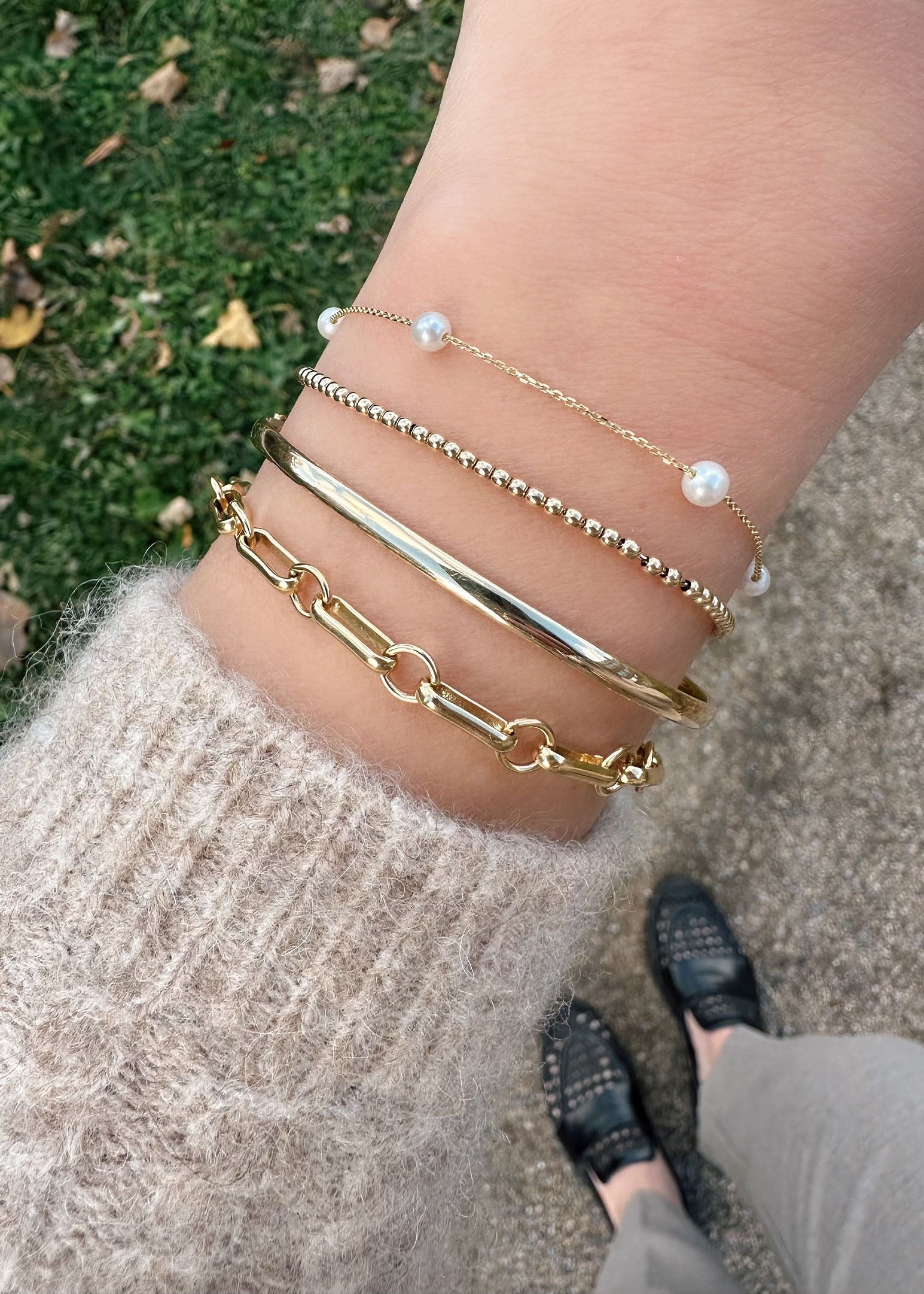 Paper Clip Style Bracelet - 14k Gold Filled