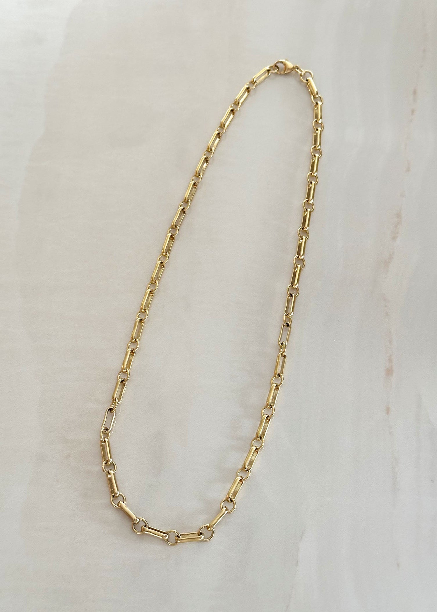Paper Clip Style Necklace - 14k Gold Filled