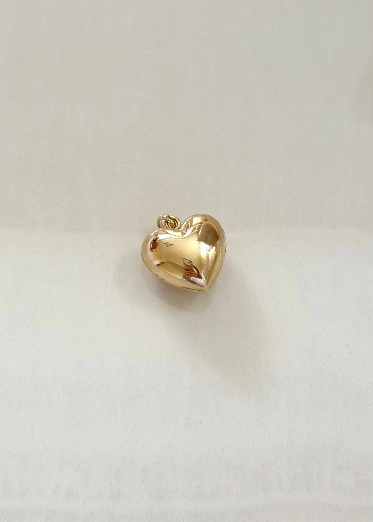 Puffy Heart Charm (XL) - 14k Gold Filled