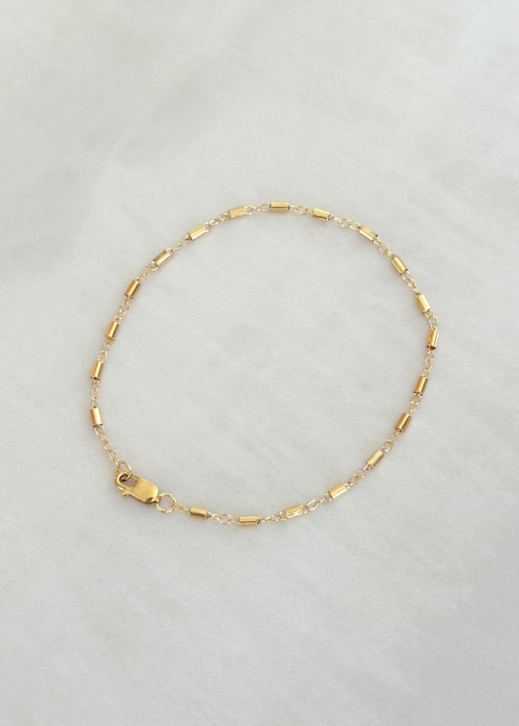 Satellite Bar Link Bracelet - 14k Gold Filled
