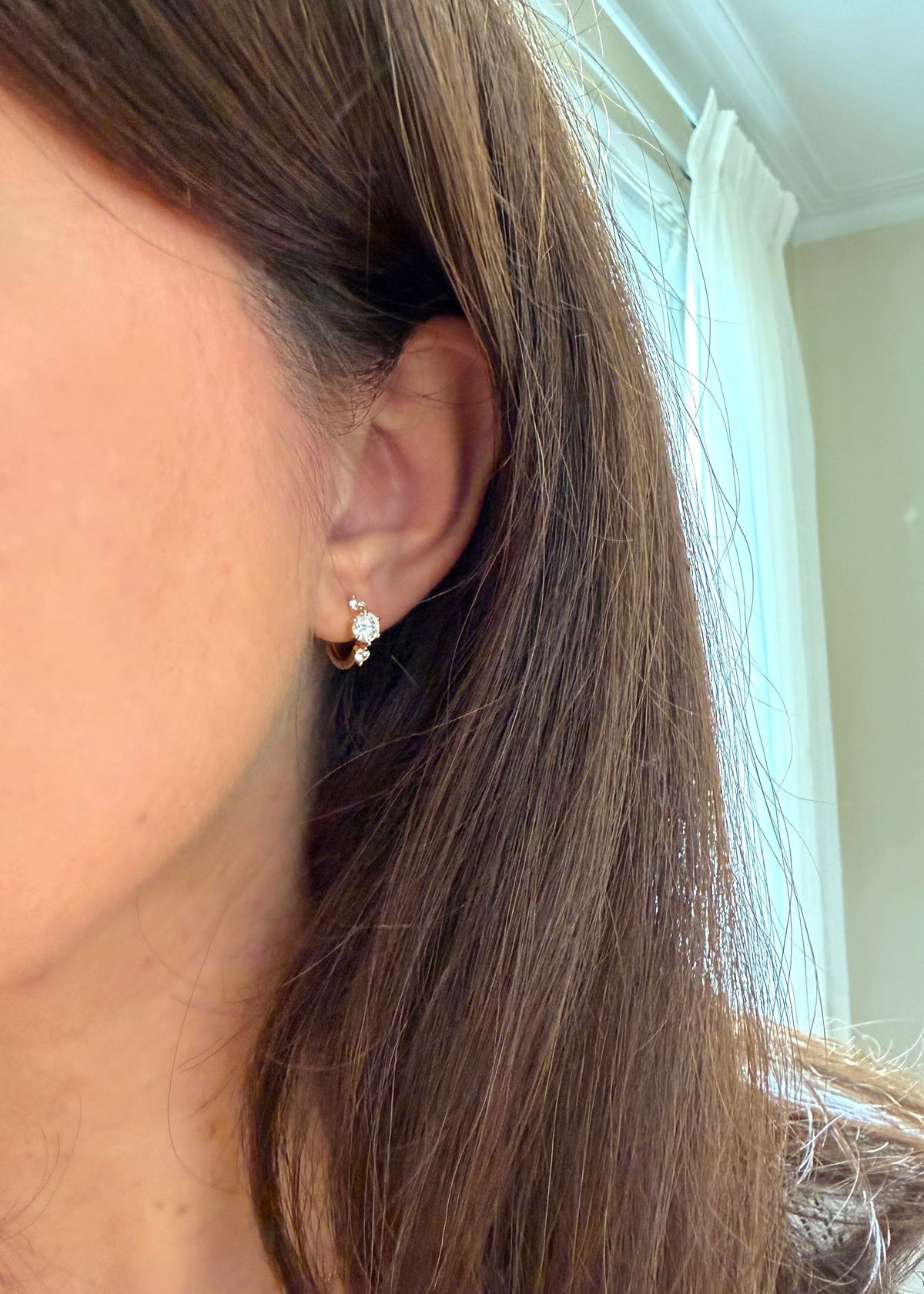 Trilogy Hoops - Vermeil
