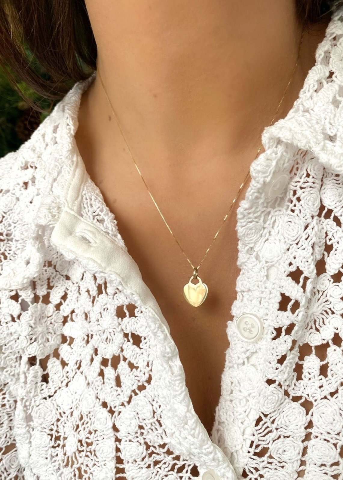 Tiffany Heart Pendant (10k Solid Gold)
