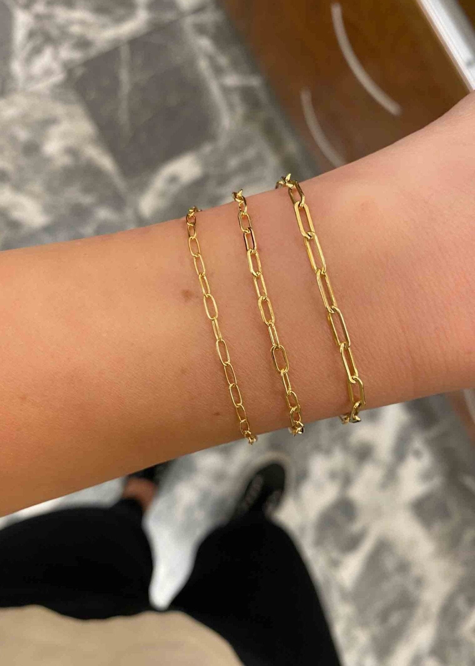 Paper Clip Bracelet (Multiple Sizes)