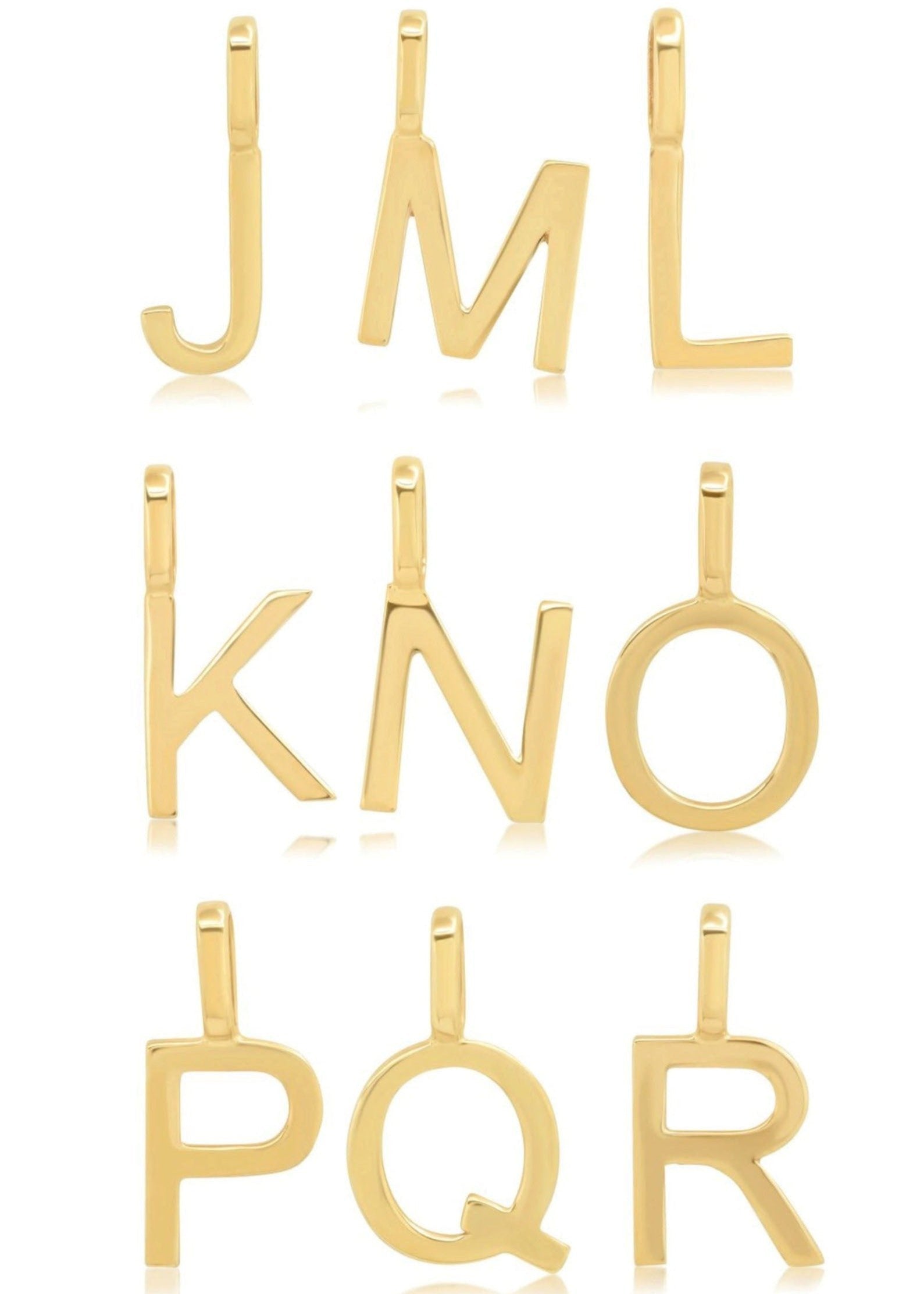 Letter Pendants (10k Solid Gold)
