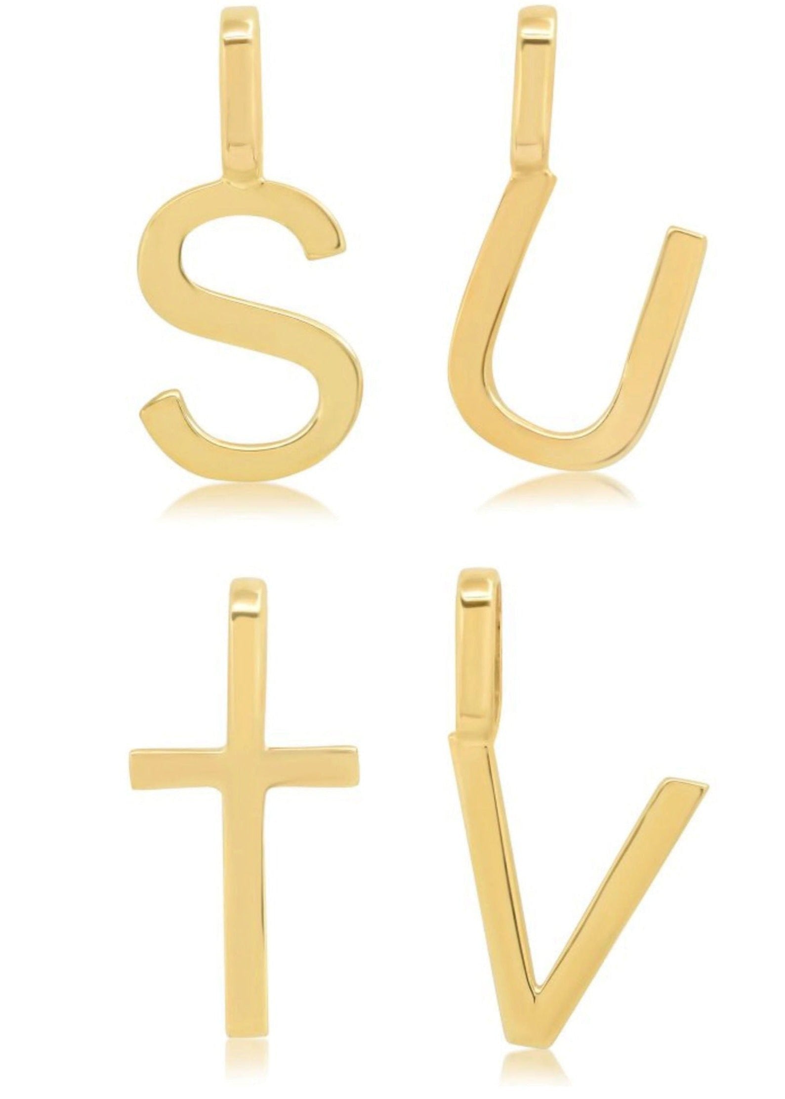 Letter Pendants (10k Solid Gold)