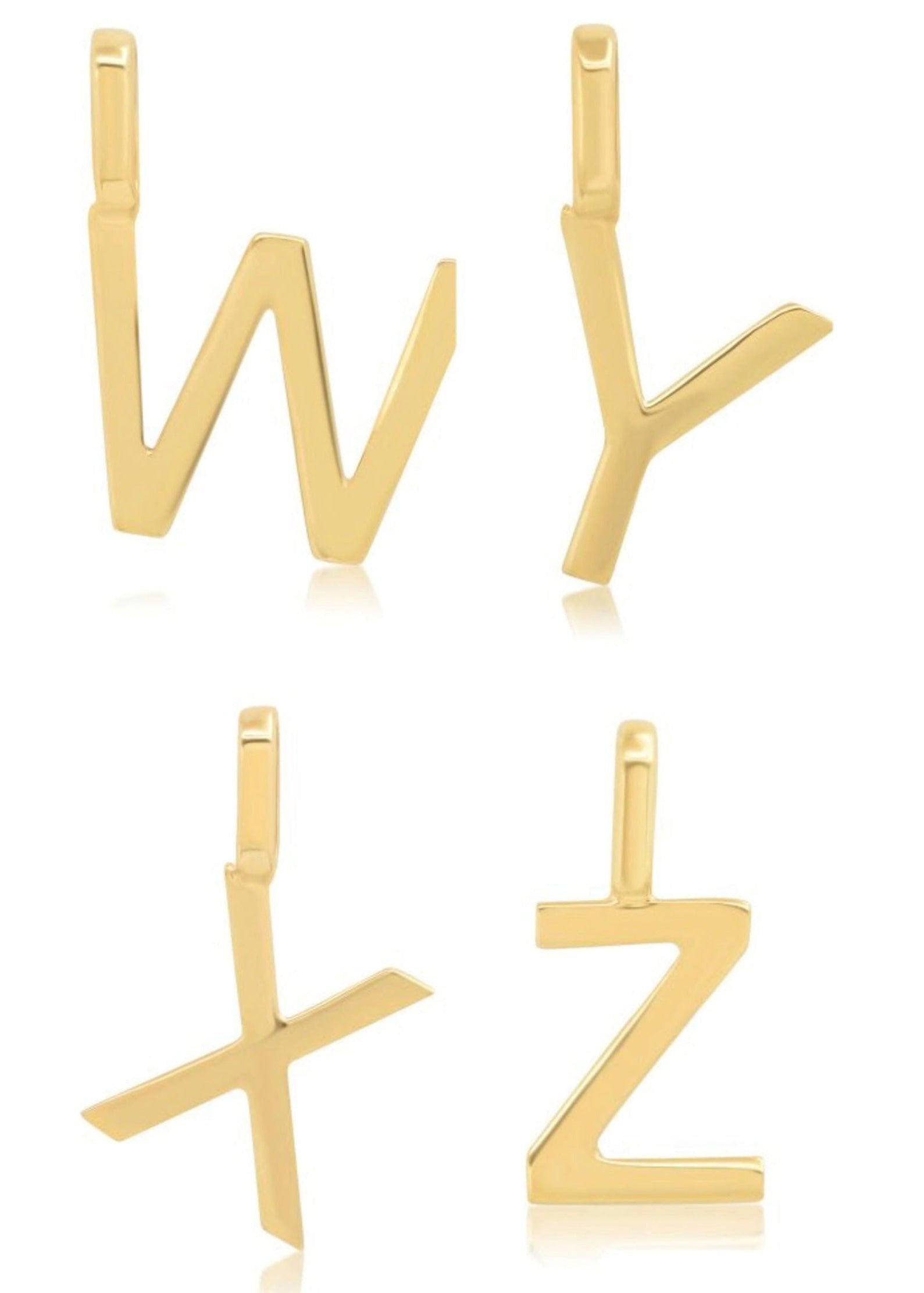 Letter Pendants (10k Solid Gold)